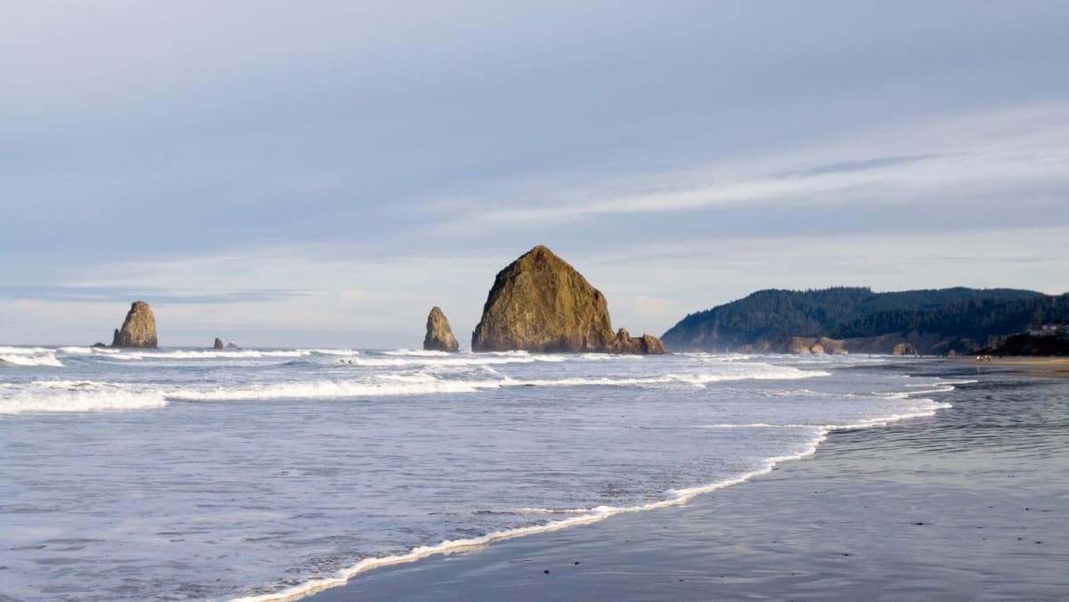 Haystack Rock at Canon Beach, Oregon