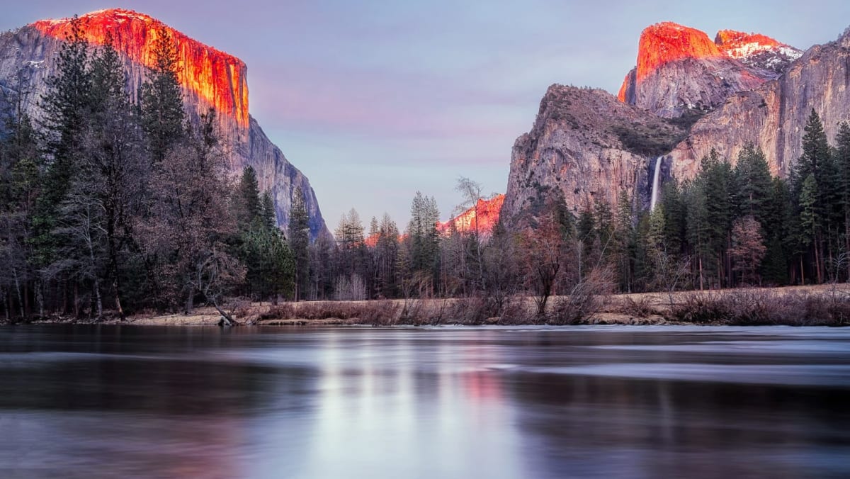 Sunset Views in Yosemite Nationalpark.