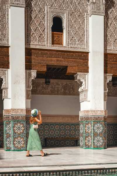 Morocco - Madrasa Ben Youssef - 🇲🇦 An Introduction to Morocco: Six Nights From the Tranquil Riads of Marrakech to Essaouira's Salt-Kissed Air (PRIVATE ROOMS) 🍵 - 1