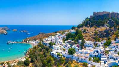 Griechenland - Lindos Acropolis - Beauty of Rhodes : Boat trips, Bus tours and Turquoise beaches 🥥🌴 - 1