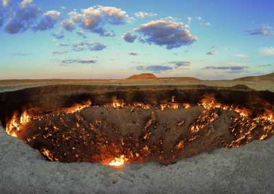 Turkmenistan - Darvaza Gas Crater - 🇹🇲🏹 Ancient Turkmenistan & the Silk Road: Burning craters to marble architecture 🕌 - 1