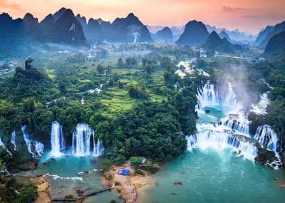 Vietnam - Ban Gioc Waterfalls - 🇻🇳 Ride the Northern Vietnam dream – mountain passes, rice terraces & hidden waterfalls: Ha Giang Loop & Ban Gioc Waterfall motorbike tour 🏞🏍 - 2