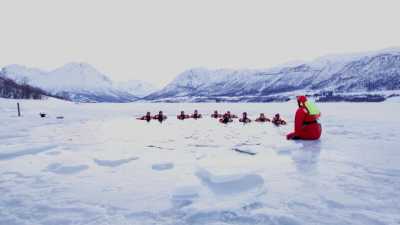 Norwegen - Ramfjordbotn - 2026 Tromsø Winter Expedition: Ice Floating in Arctic Lakes 🧊 Whale Spotting 🐋 Reindeers & Huskies 🦌🛷 Northern Lights 🌌✨ Fjords 🏔️ - 4