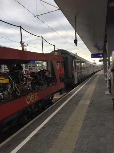 Europe - Wien Hauptbahnhof - Motorradreise Sardinien (IT)