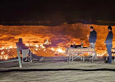 Turkmenistan - Darvaza Gas Crater - 🇹🇲🏹 Ancient Turkmenistan & the Silk Road: Burning craters to marble architecture 🕌 - 3