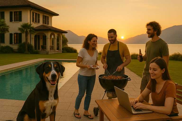 Schweiz - 🐶Hundeglück am Luganersee (CH) - CoWorking in Villa mit Pool 🏞️ - JoinMyTrip