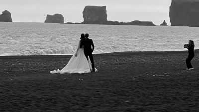 Island - Black Sand Beach Reynisfjara - Best of ICELAND in Winter: Northern Lights, Golden Circle, Lights and Food Festivals!!!