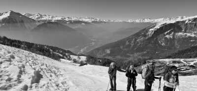 Switzerland - Guttet - Snowshoeing to an alpine hut - off the beaten tracks - 7