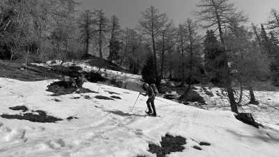 Switzerland - Guttet - Snowshoeing to an alpine hut - off the beaten tracks - 3