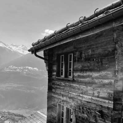 Switzerland - Guttet - Snowshoeing to an alpine hut - off the beaten tracks - 5