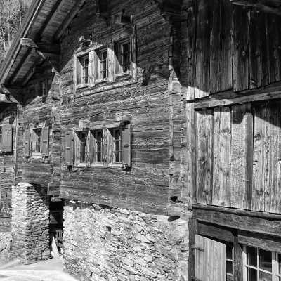 Switzerland - Guttet - Snowshoeing to an alpine hut - off the beaten tracks - 1