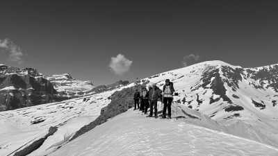 Switzerland - Tschärmilonga - Snowshoeing to an alpine hut - off the beaten tracks - 15