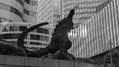 Japan - shin Godzilla Statue - Tokyo Adventure! Anime & gaming fandom pilgrim!