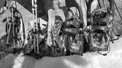 Switzerland - Guttet - Snowshoeing to an alpine hut - off the beaten tracks - 9