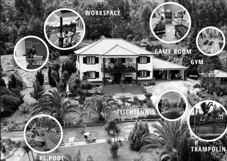 Portugal - Madeira Islands - CoLiving & CoWorking im Paradies Madeira: 4800 qm2 Palmengarten, eigener Schreibtisch, Gym, Game Room, ... - 1