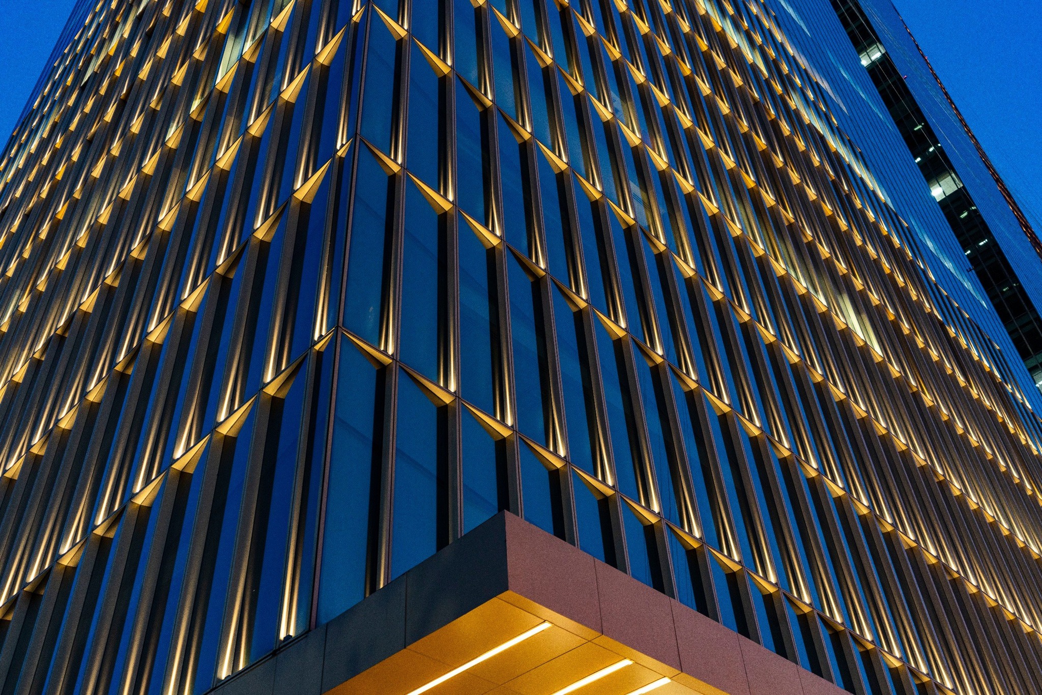 Elegant mixed-use development facade