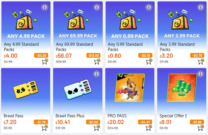 Top up Brawl Stars on Lootbar.gg Offers