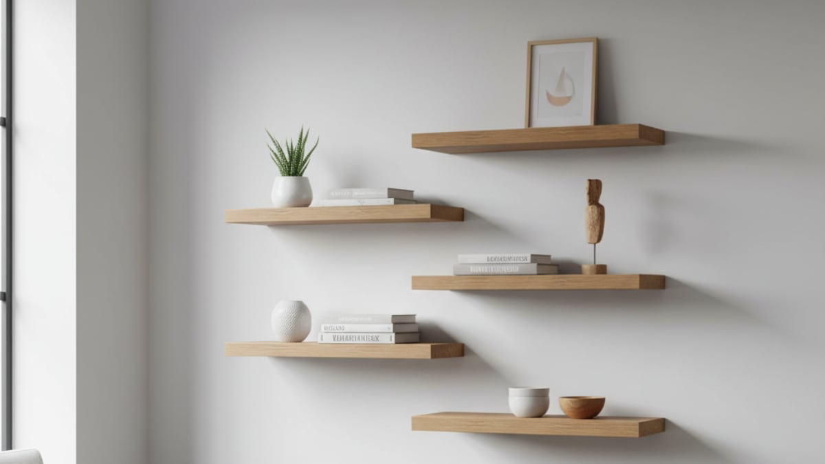 Floating Shelves for Extra Storage