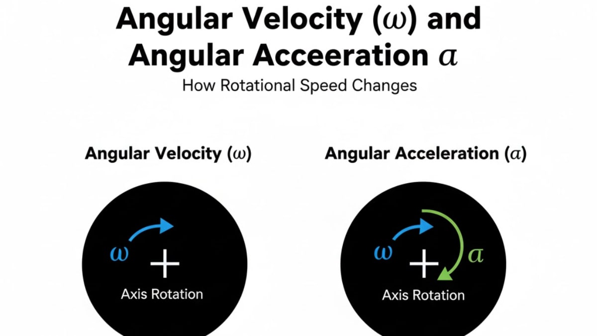 Angular velocity and angular acceleration
