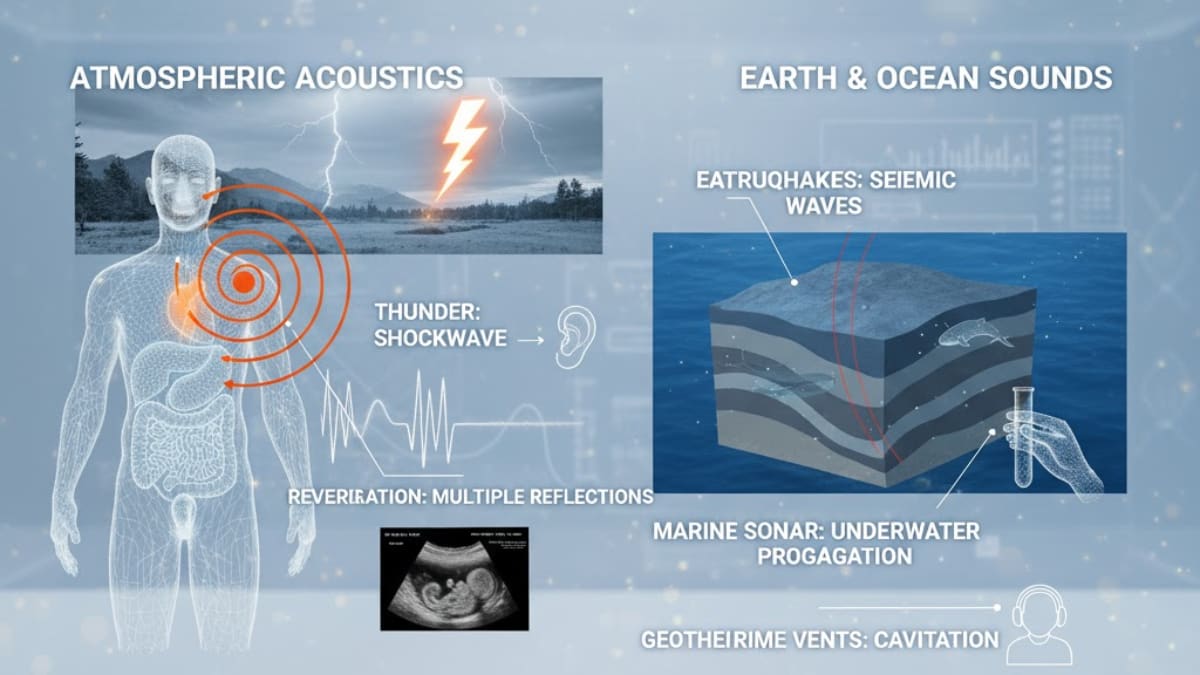 Natural phenomena in sound waves