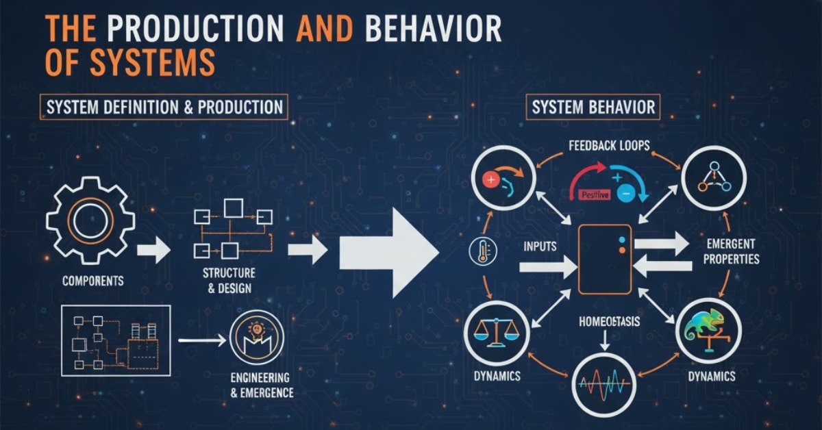 Production of systems and their behaviour