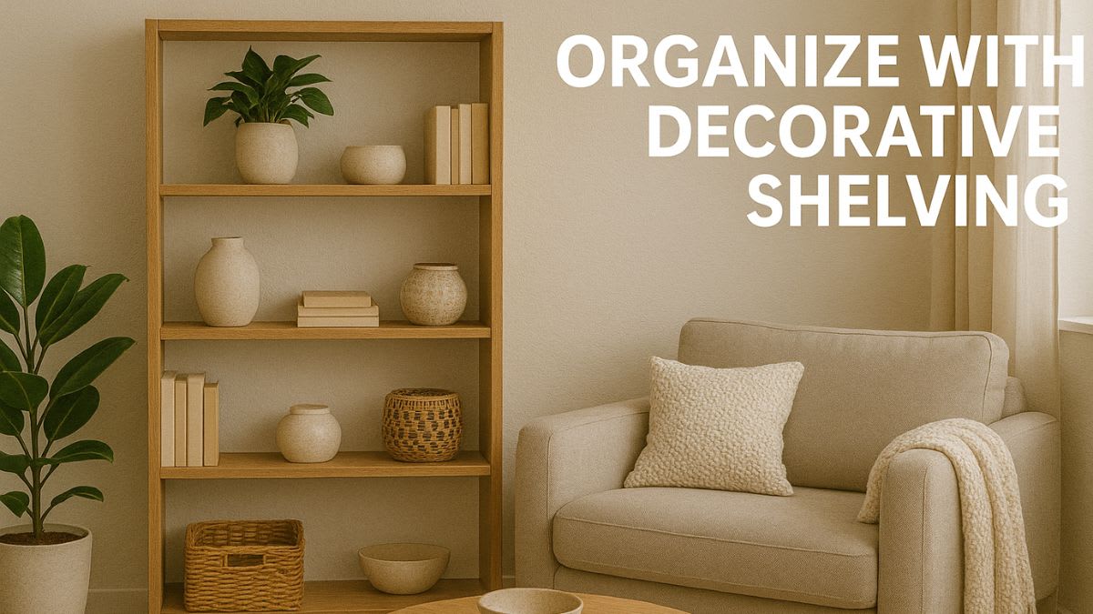 Organize with Decorative Shelving