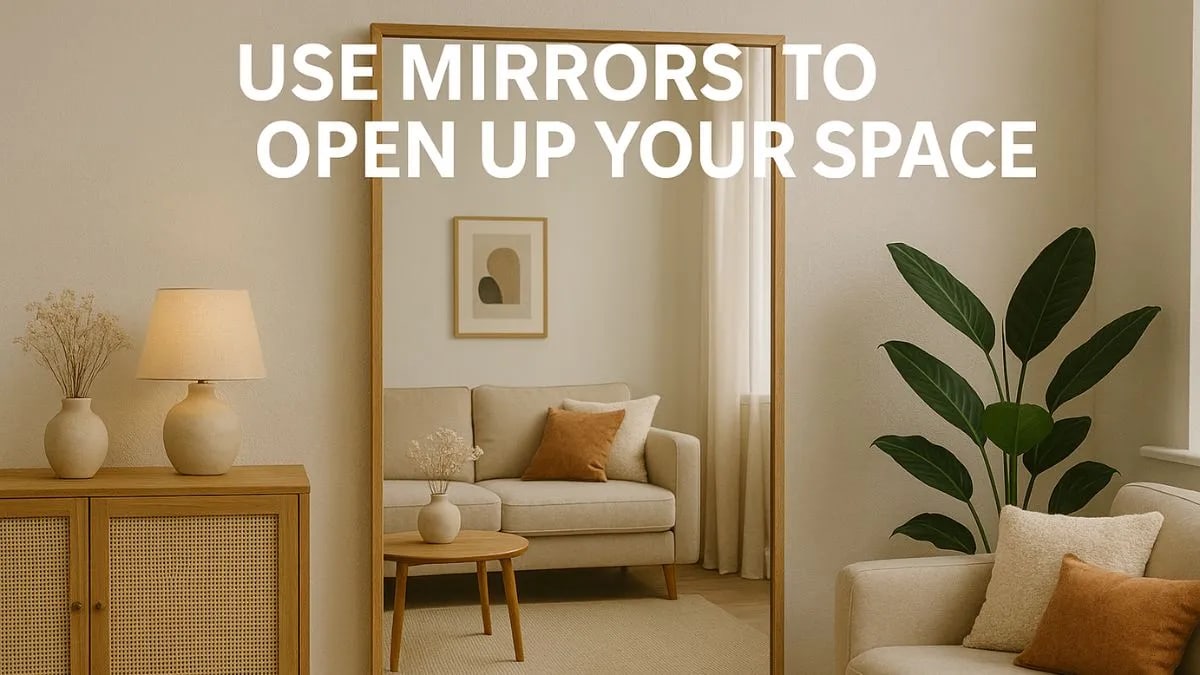 Use Mirrors to Open Up Your Space