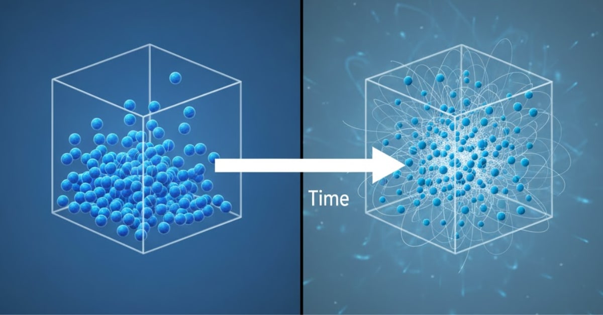 Gas molecules and entropy