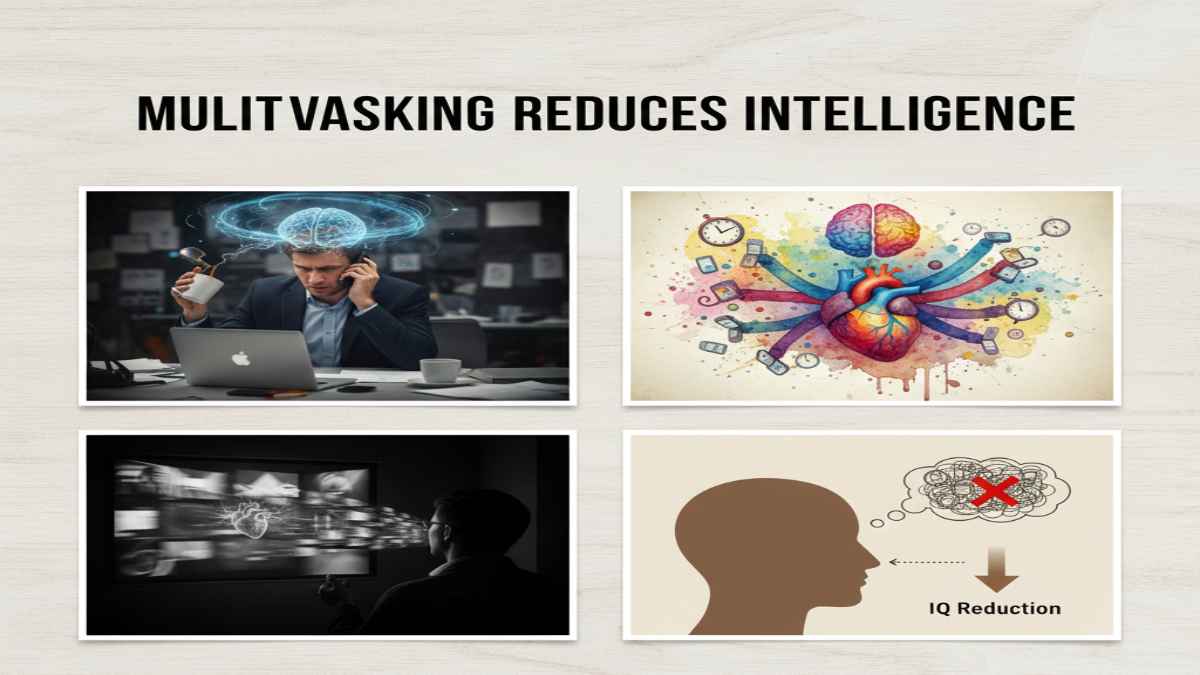 Multitasking Reduces Intelligence