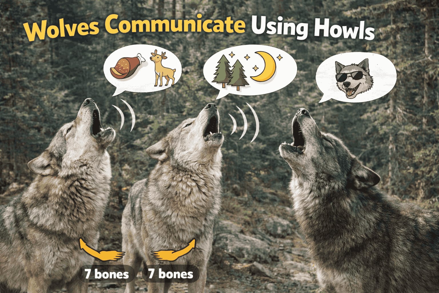 Wolves Communicate Using Howls