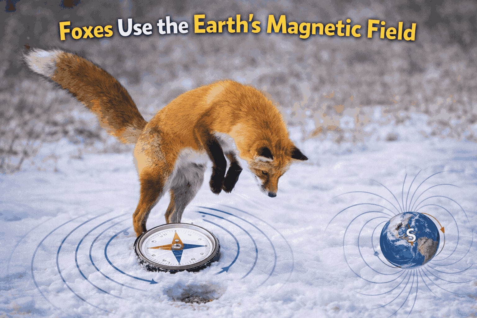 Foxes Use the Earth’s Magnetic Field