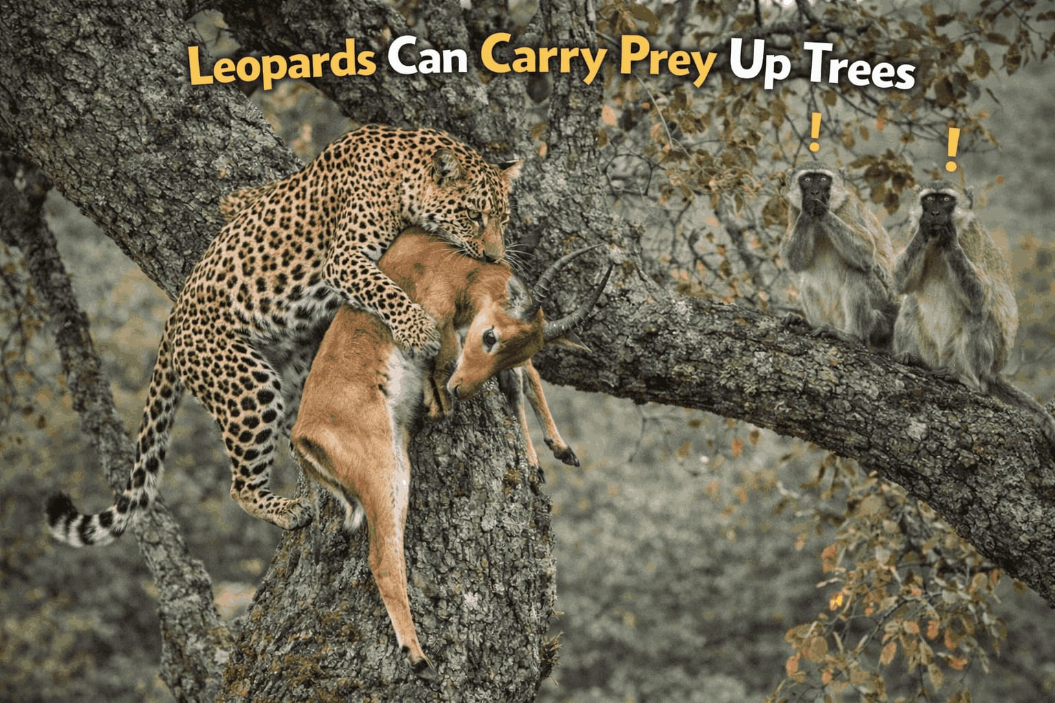 Leopards Can Carry Prey Up Trees