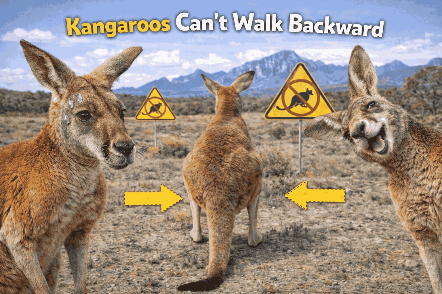 Kangaroos Can’t Walk Backward