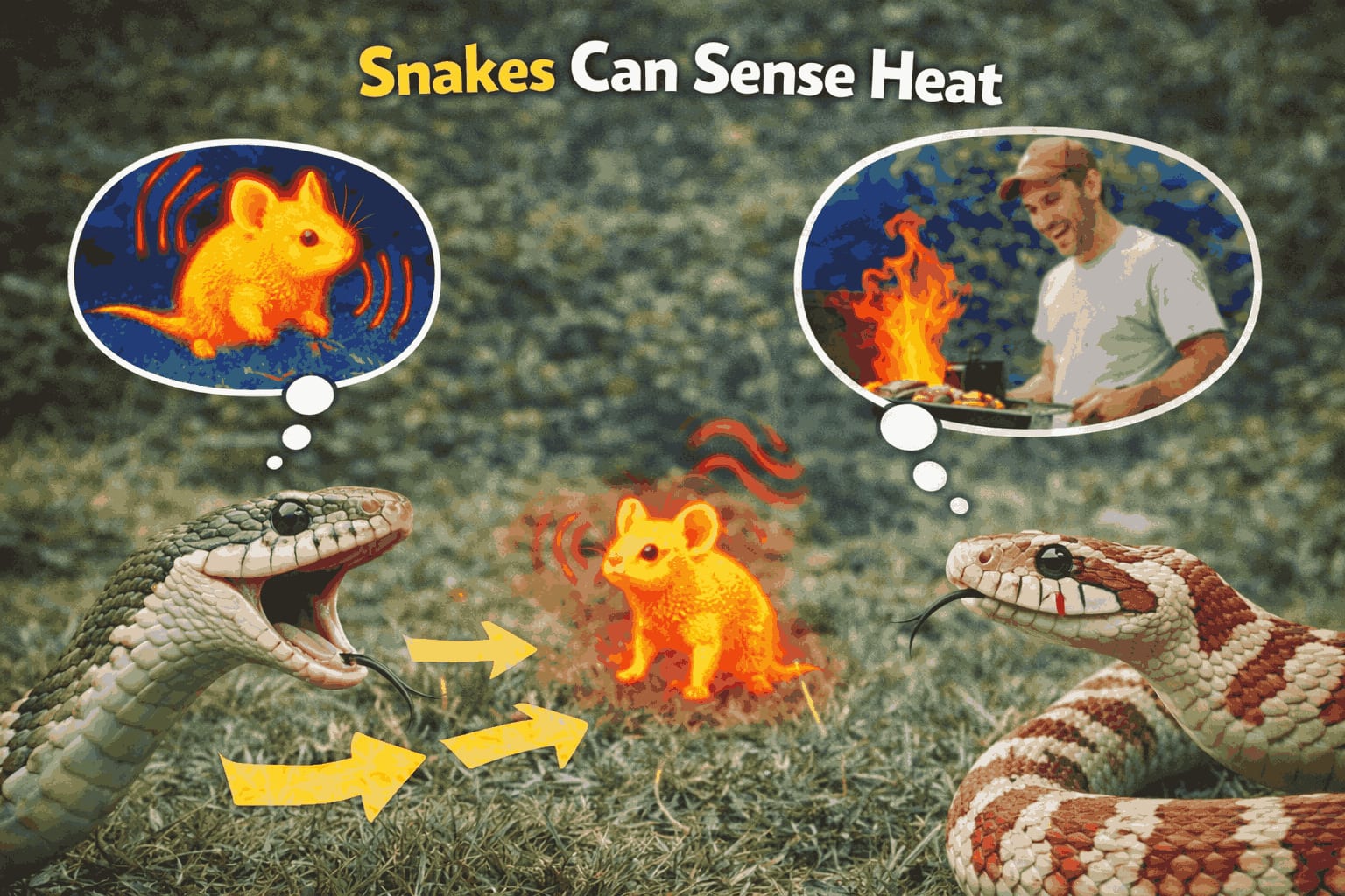Snakes Can Sense Heat