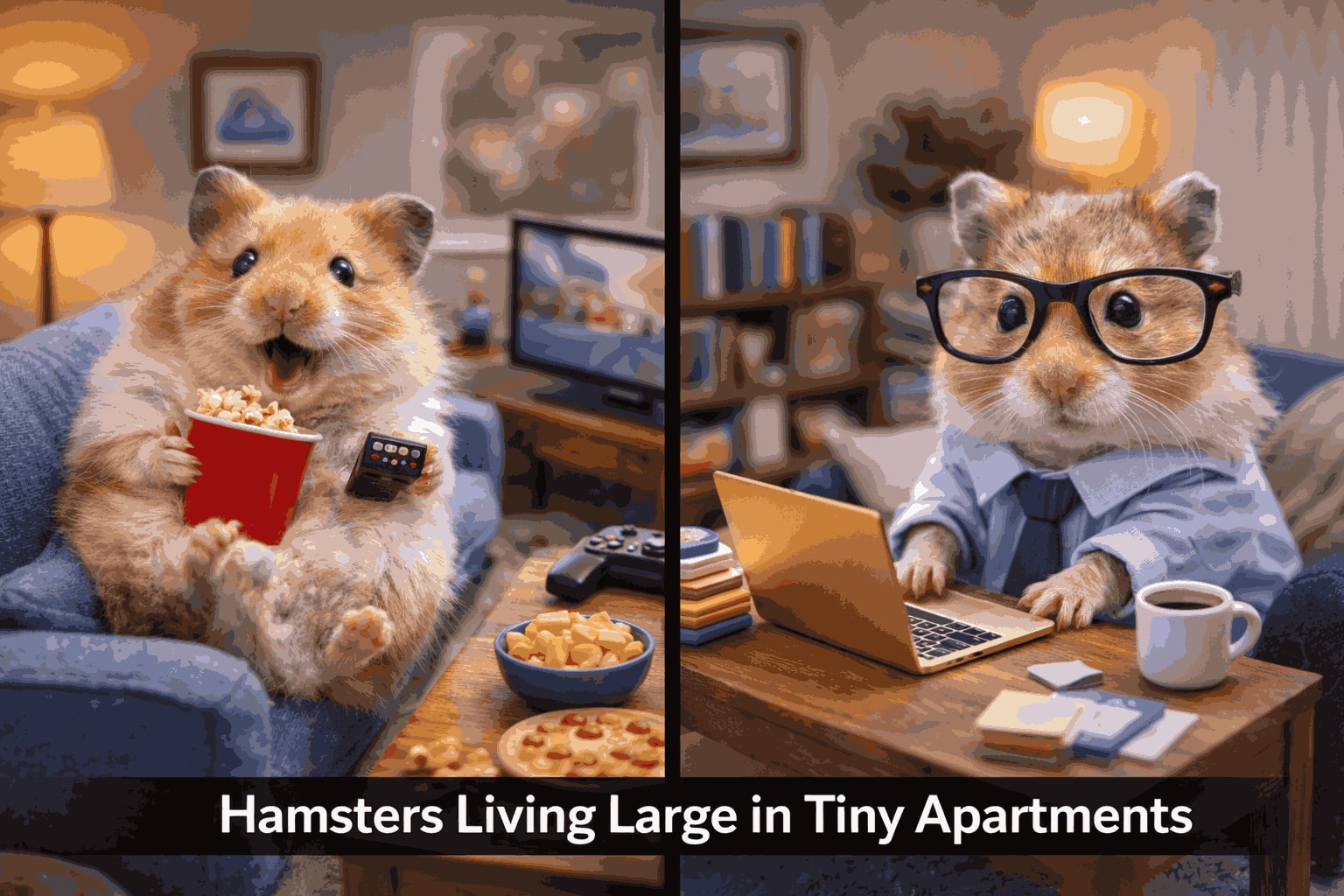 Hamsters Living Large in Tiny Apartments
