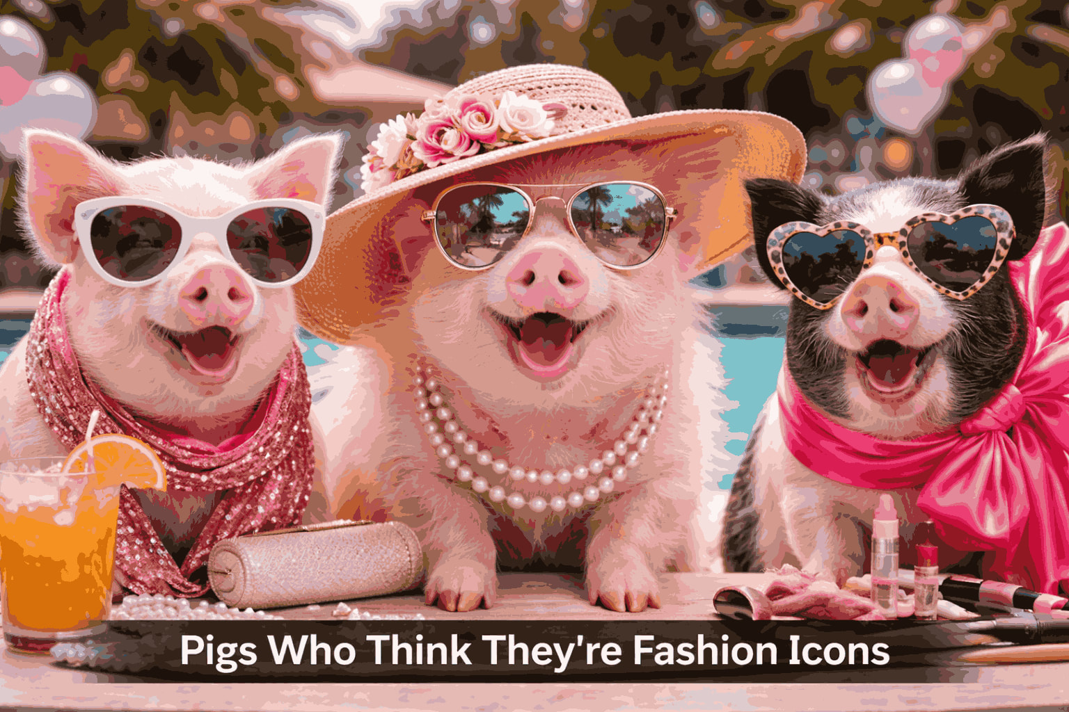 Pigs Who Think They’re Fashion Icons