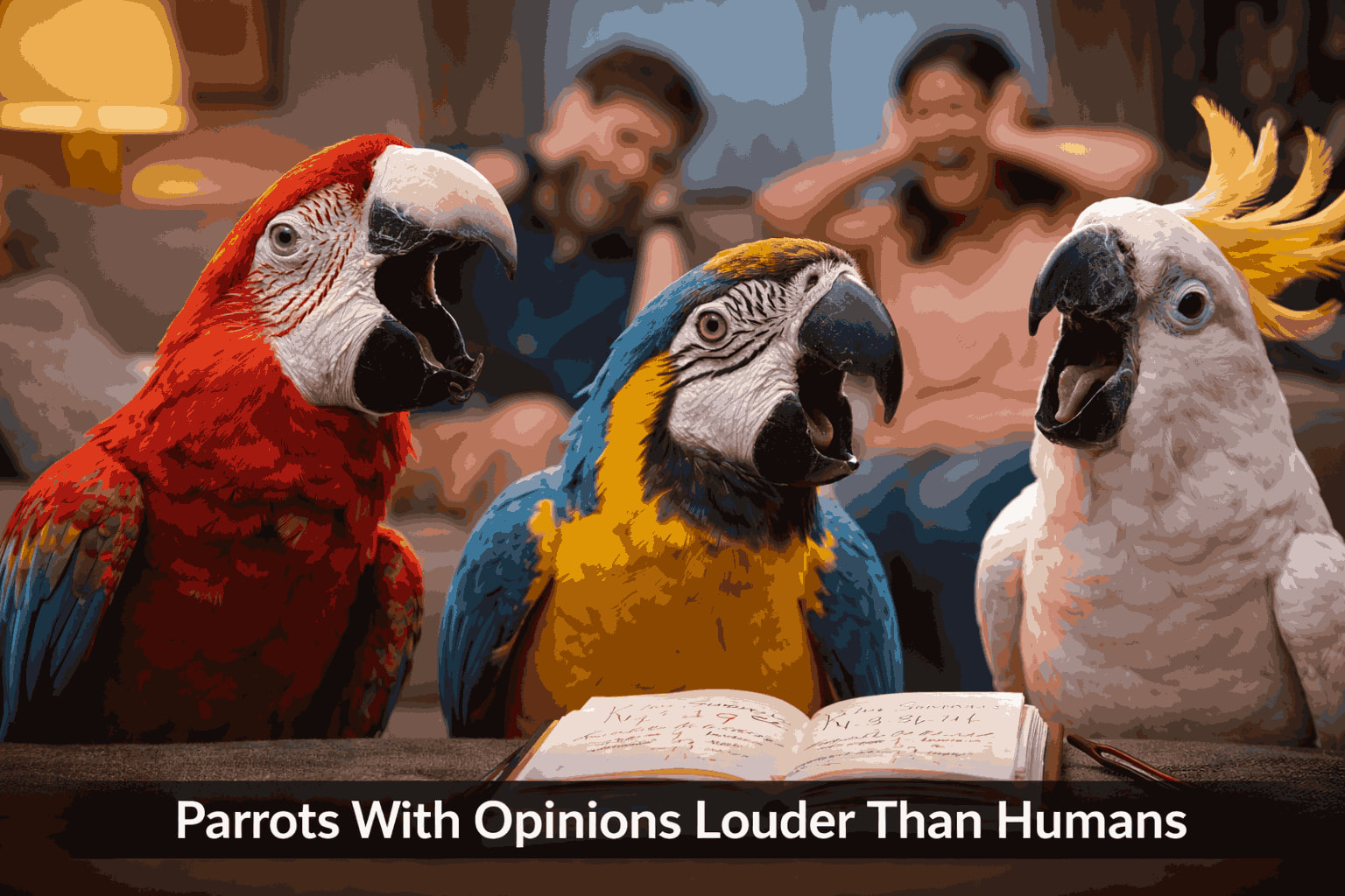 Parrots With Opinions Louder Than Humans