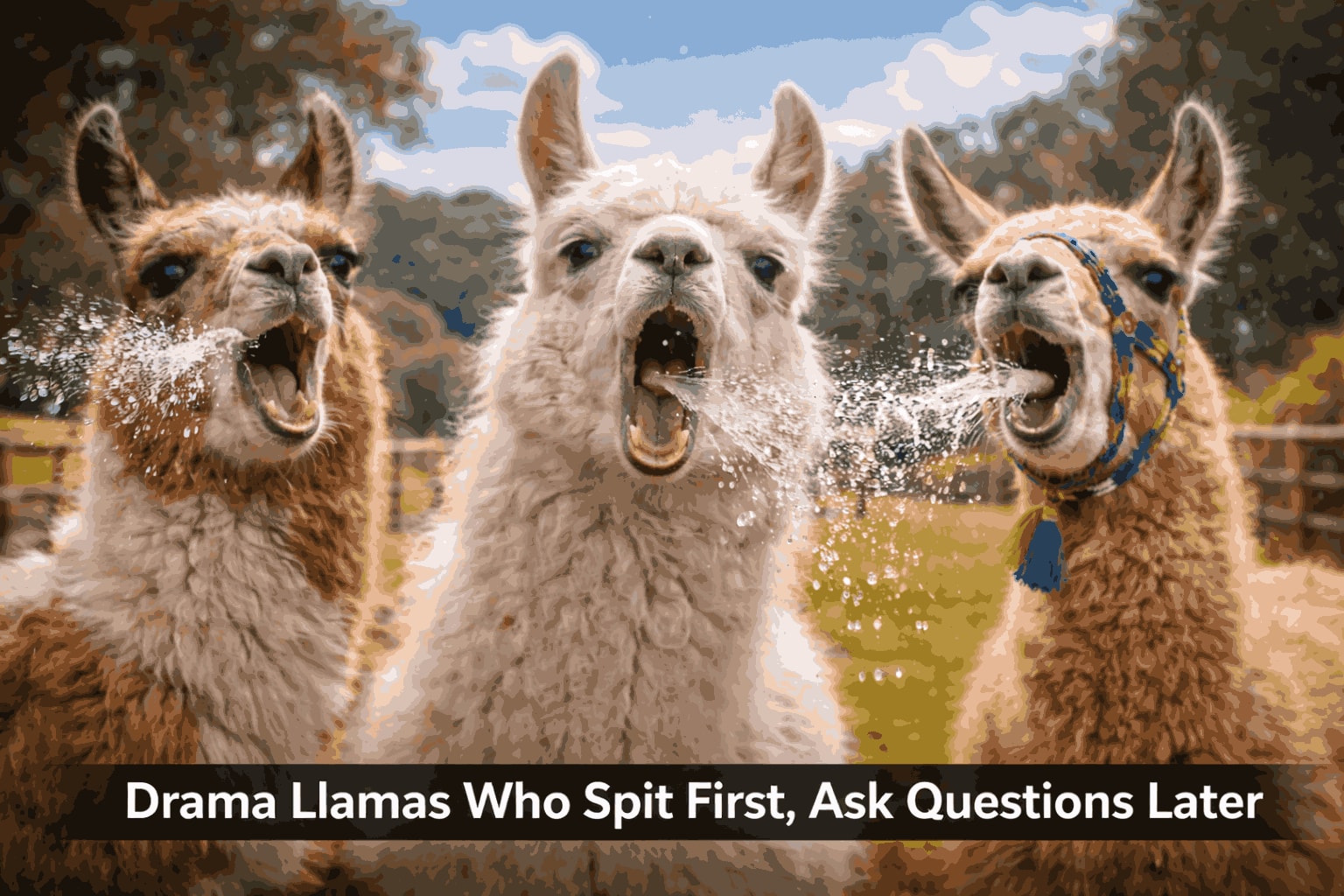 Drama Llamas Who Spit First, Ask Questions Later