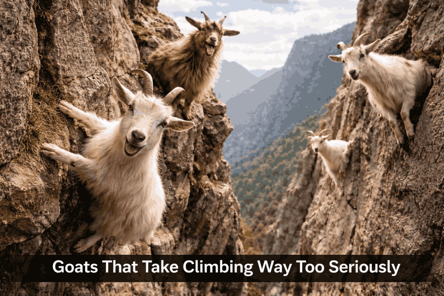 Goats That Take Climbing Way Too Seriously