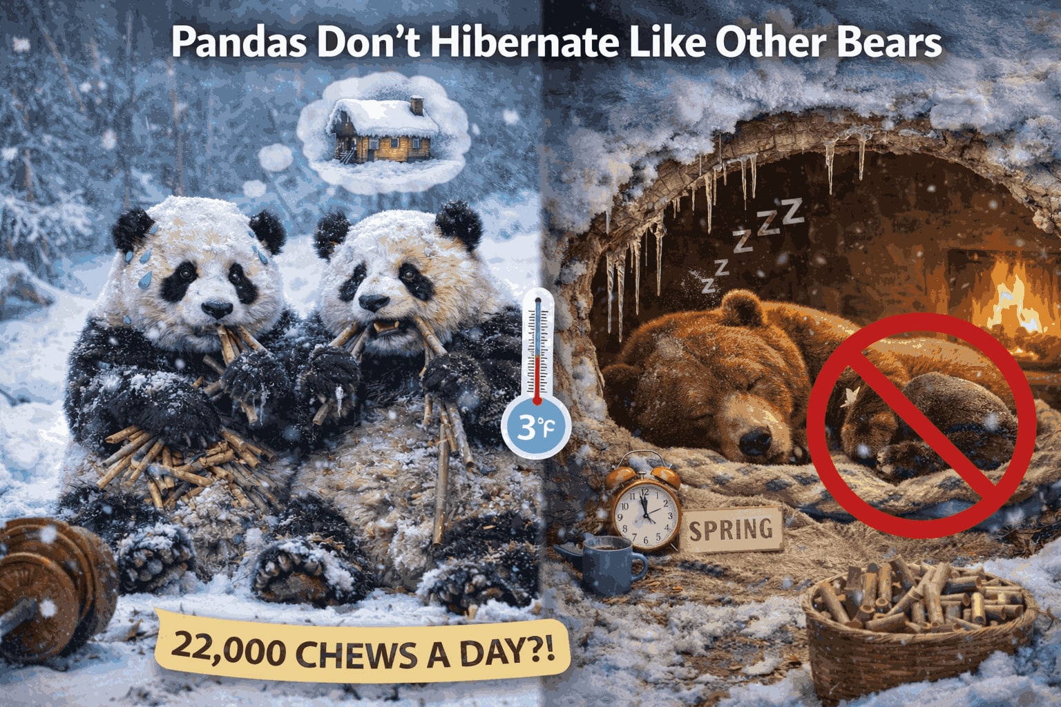 Pandas Don’t Hibernate Like Other Bears