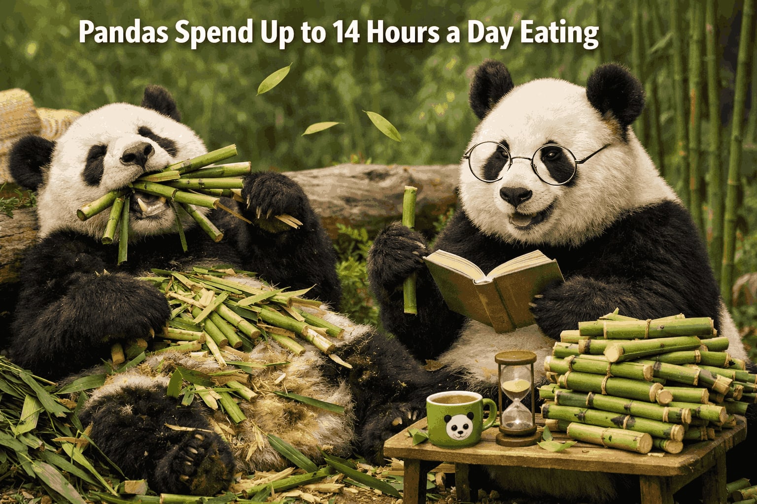 Pandas Spend Up to 14 Hours a Day Eating