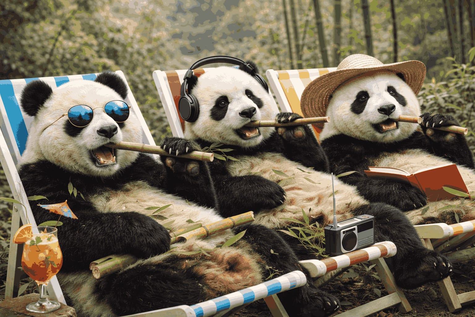 Pandas Make Eating Look Like a Relaxing Hobby