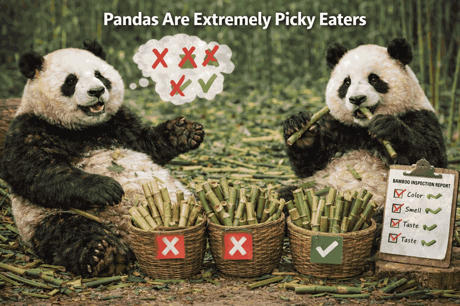 Pandas Are Extremely Picky Eaters