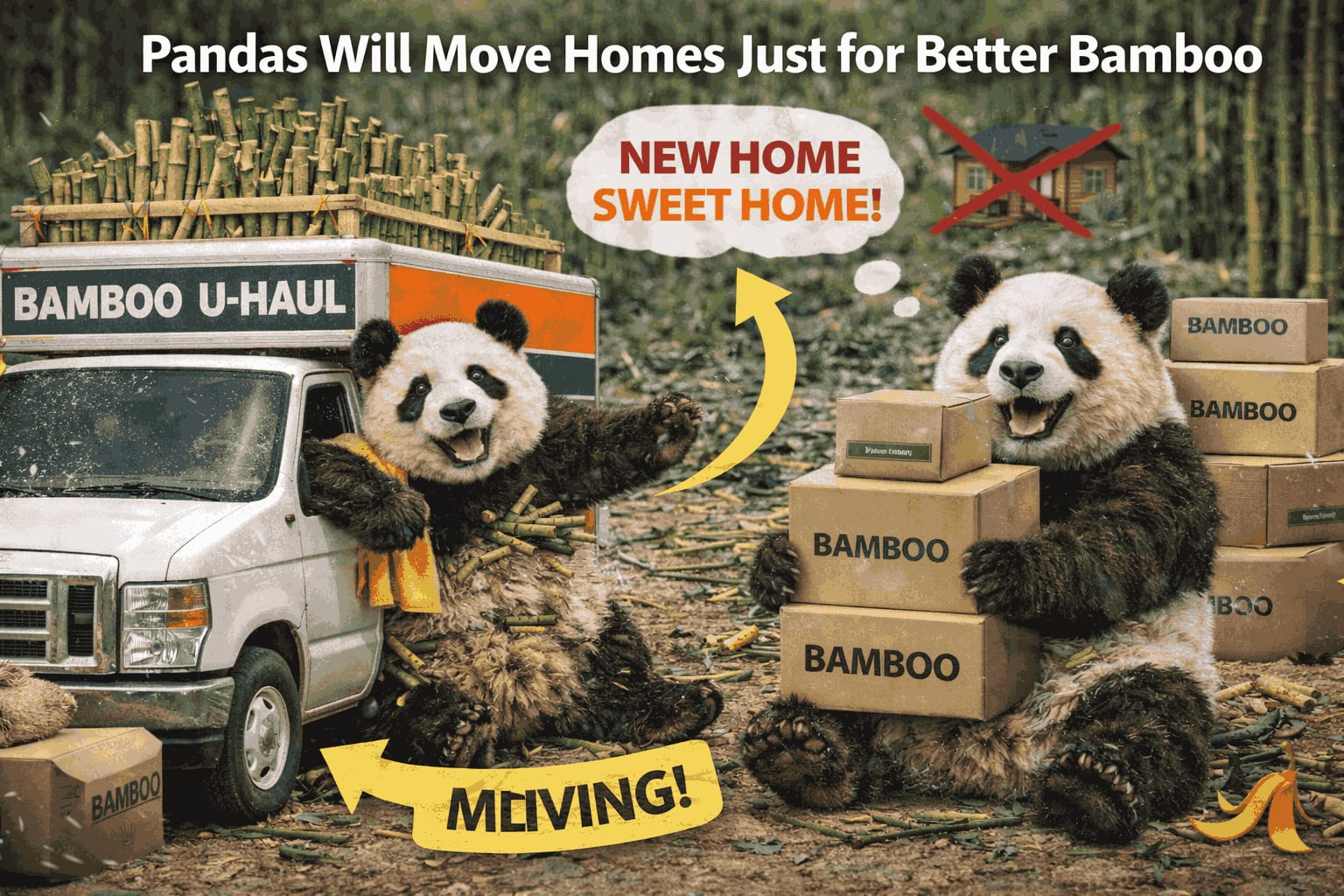 Pandas Will Move Homes Just for Better Bamboo
