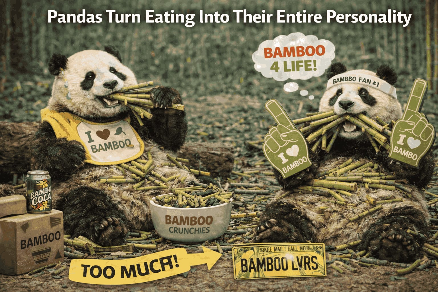Pandas Turn Eating Into Their Entire Personality