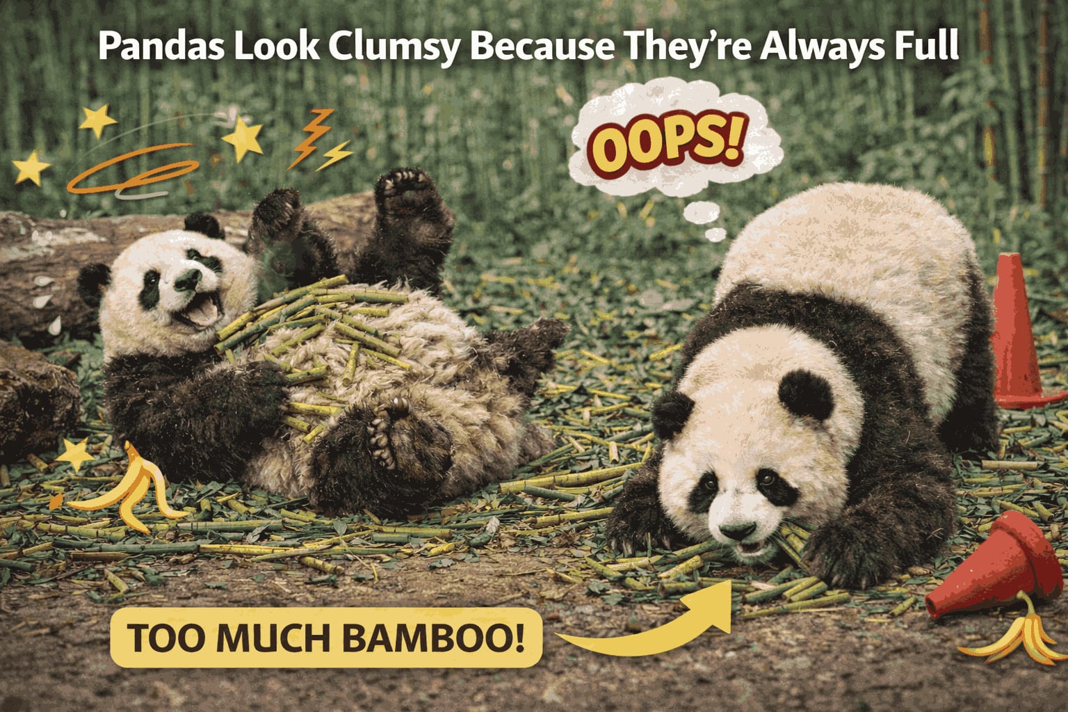 Pandas Look Clumsy Because They’re Always Full