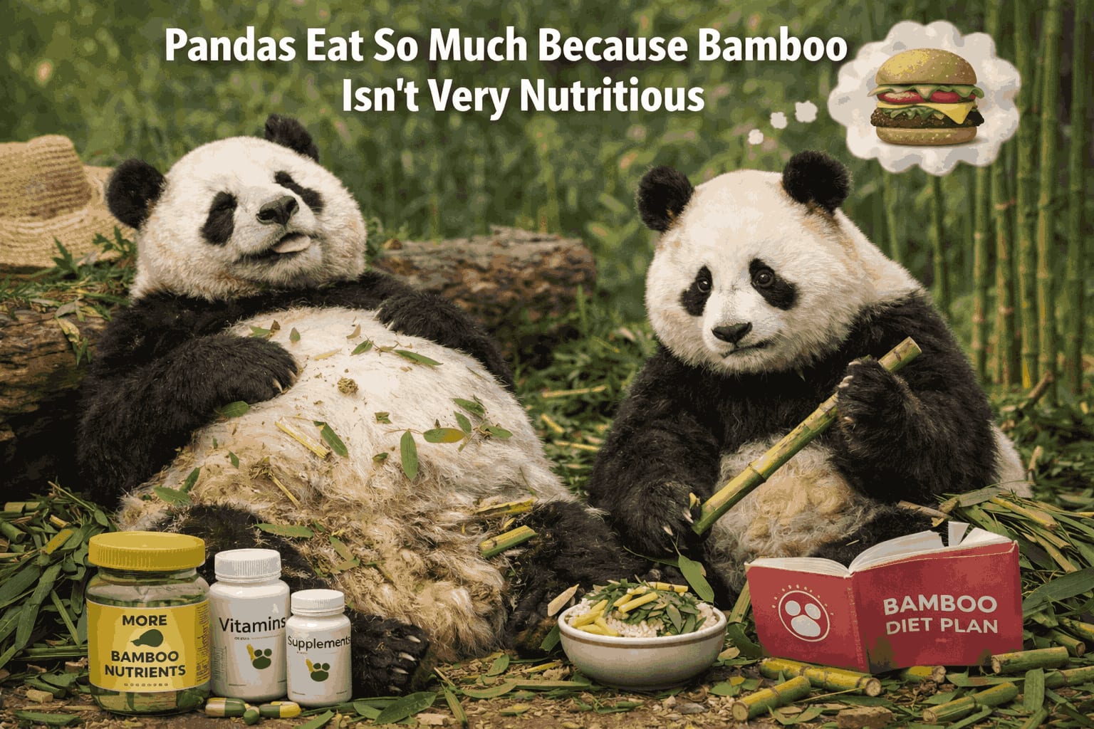 Pandas Eat So Much Because Bamboo Isn’t Very Nutritious
