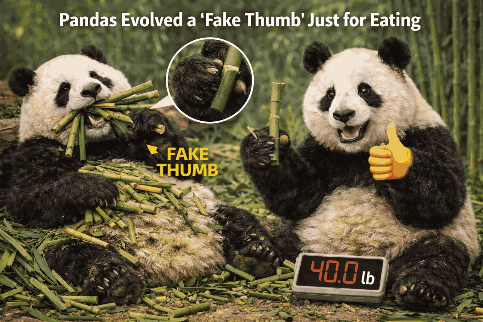 Pandas Evolved a “Fake Thumb” Just for Eating