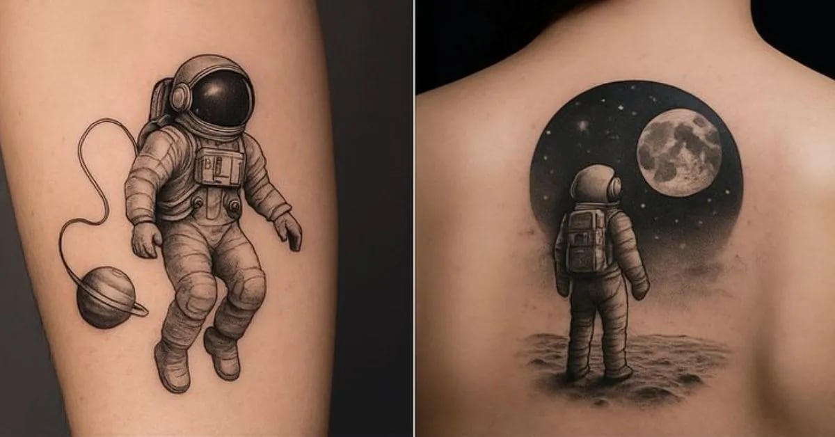 Astronaut Tattoos Reflecting Inner Space and Calm