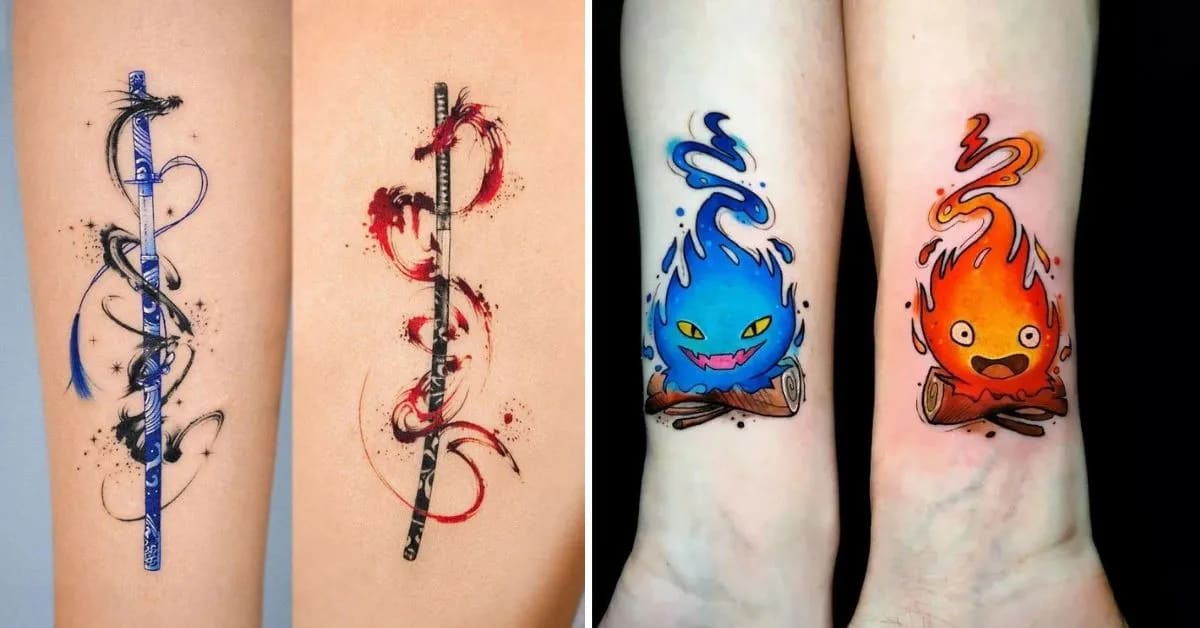 Anime-Inspired Tattoos Mixing Fantasy and Creativity